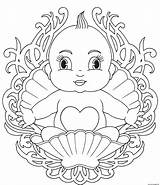 Coloring Mandala Baby Pages Printable Book sketch template