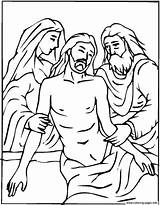 Jesus Cross Coloring Pages Descent Friday Good Printable Stations Drawing Print Popular Catholic sketch template