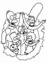 Simpsons Homer Stampare Pintar Bart Iago Bestcoloringpagesforkids sketch template