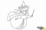 Merryweather Sleeping Beauty Coloring Draw Drawingnow sketch template