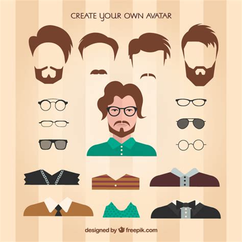 Premium Vector Create Your Own Male Avatar