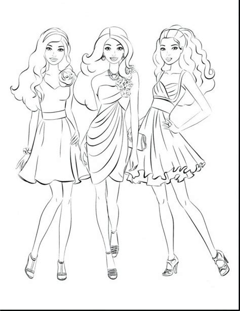 Barbie Coloring Pages Coloring Page Base