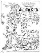 Boek Kleurplaten Dschungelbuch Junglebook Malvorlage sketch template