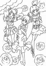 Precure Doki Happiness Sheets sketch template