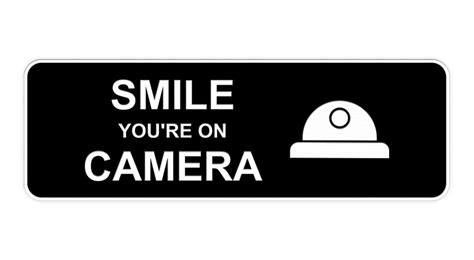 standard smile youre  camera sign black small walmartcom