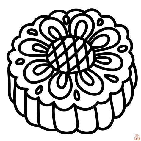 mooncake coloring pages