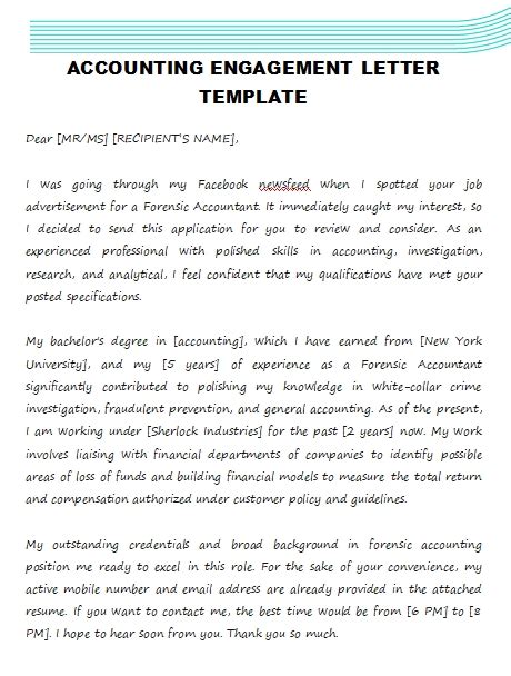 accounting engagement letter template template business psd