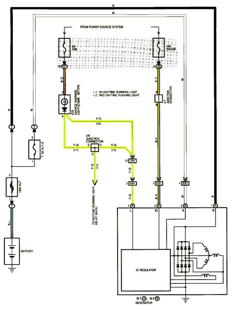 toyota camry alternator wiring diagram wiring diagram