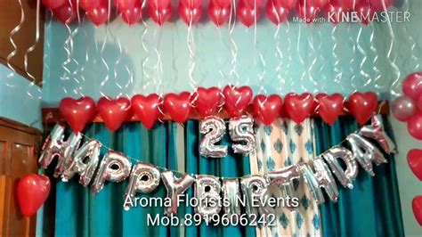 birthday room decor  chandigarh youtube