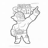El Brawl Stars Kleurplaat Coloring Primo Leon Skins Pages Weerwolf Star Kolorowanki Bo Mecha Gold Downloaden Nl sketch template