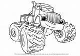 Blaze Truck Crusher Drawingtutorials101 Visit sketch template