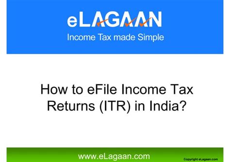 How To Efile Income Tax Returns In India Ppt