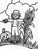 Scarecrow Coloring Pages Printable Kids Scarecrows Color Print Bestcoloringpagesforkids Scary Getcolorings Popular sketch template