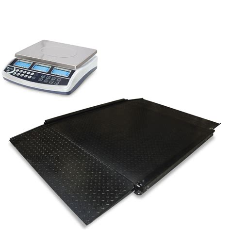 bcd dual parts counting bench scale  drive  bvl platform scale folding ramps