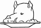 Schweinekopf Teller Uf Trinken Malvorlage sketch template