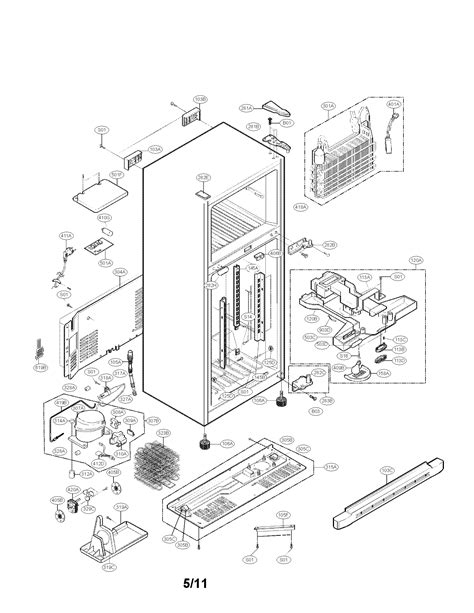 case parts diagram parts list  model  kenmore parts refrigerator parts