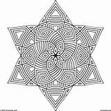 Coloring Pages Geometric Adults Pattern Patterns Adult Printable Color Getcolorings sketch template