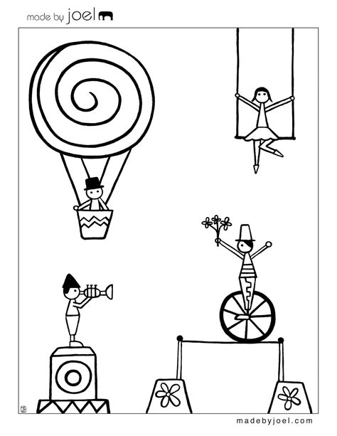 differentact normal  printable circus coloring sheets