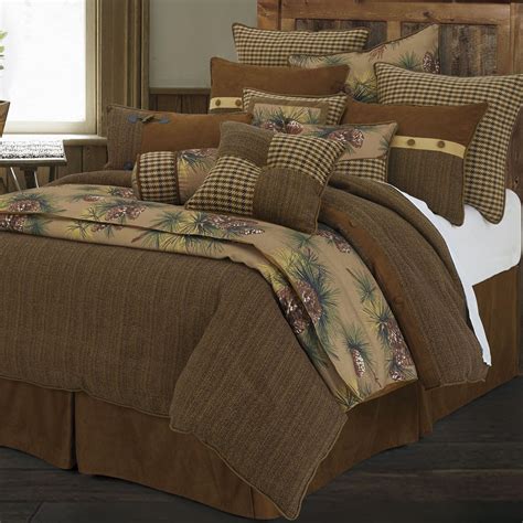 crestwood   pc rustic comforter bed set