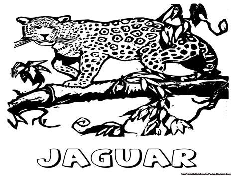 jaguar coloring pages  printable kids coloring pages