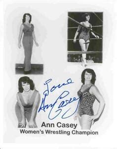 ann casey autographed wrestling  ebay