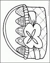 Osterkorb Ausmalbilder Osternest Pages Ausmalbild sketch template