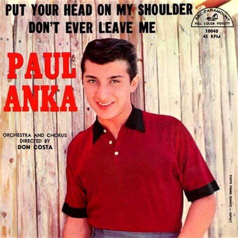 Paul Anka Put Your Head On My Shoulder 1959 Vinyl