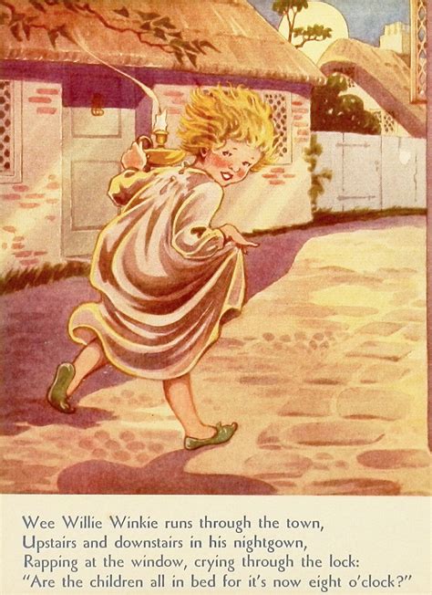 wee willie winkie vintage nursery rhyme print  etsy lendas bonecas contos