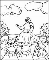 Sermon Coloring Plain Jesus Mount Pages Childrens Children Visit Sermons Kids Mary Printable Choose Board Bible sketch template