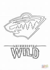 Wild Minnesota Coloring Nhl Logo Hockey Pages Printable Sport Color Clipart Book Supercoloring Mn Outline Nba Online Info Main Sports sketch template