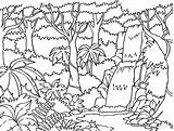 Coloring Pages Ecosystem Getcolorings Rainforest Printable sketch template