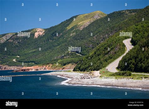 View Of Coast And Cabot Trail At Presqu Ile Cape Breton