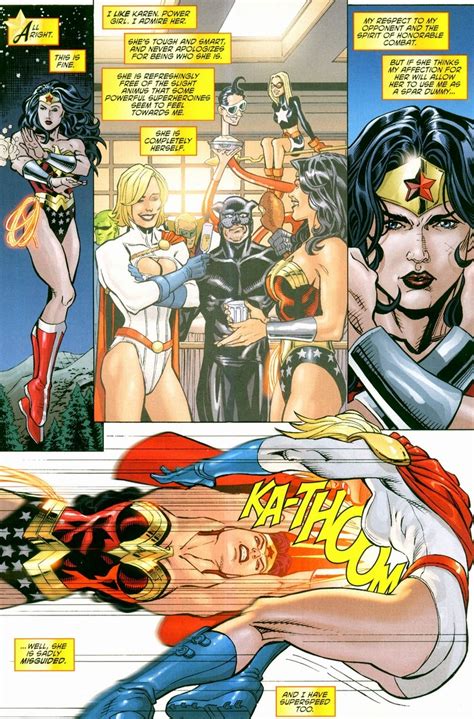 Wonder Woman Vs Power Girl Arousing Grammar