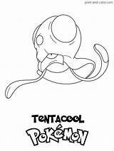 Tentacool sketch template