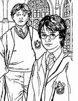 Potter Hogwarts sketch template