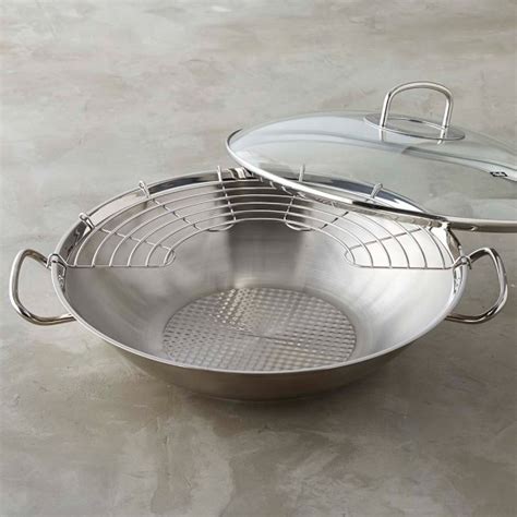 fissler stainless steel wok williams sonoma