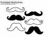 Mustache Moustache Clipart Printable Template Coloring Pages Printables Moustaches Stamp Small Outlines Clip Print Cliparts Handlebar Craft Mustaches Et Man sketch template