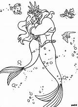 Triton King Coloring Pages Disney Getdrawings Getcolorings Popular Comments sketch template