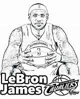 Coloring Basketball Nba Pages Players Team Color Print Logo Logos Player Printable Sheets Cleveland Cavaliers Sheet Lebron James Colorings Hornets sketch template