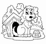Coloring Dog Pages Food Getcolorings sketch template