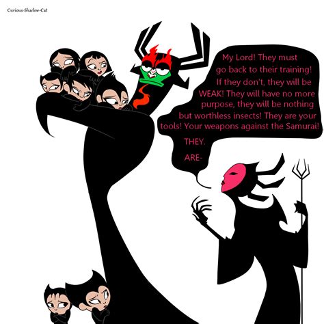 Samurai Jack Aku With The Daughters Of Aku Hi — And Then They Went