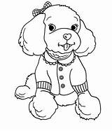 Coloring Pages Poodle Printable Dog Pink Coloriage Puppy Animal Colouring Chien Color Imprimer Cute Chat Baby Template Sheets Getcolorings Books sketch template