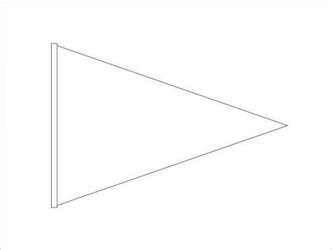 triangle pennant banner template