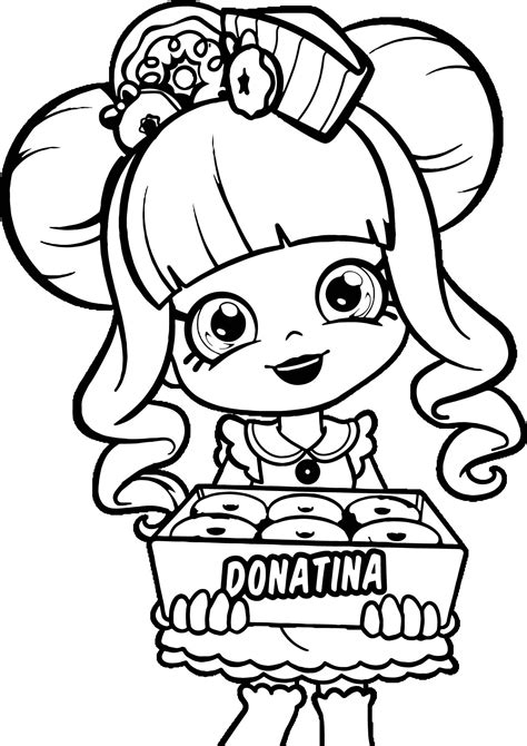 top  coloring pages  girls shopkins home family style  art