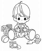Coloring Baby Boy Pages Popular sketch template