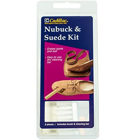 cadillac nubuck suede cleaner kit brush  eraser remove stains clean shoes boots bags