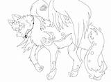 Wolf Angel Winged Base Lineart Coloring Pages Drawing Female Template Deviantart Getdrawings sketch template
