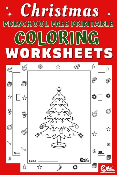 festive   christmas coloring pages  preschoolers
