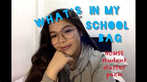 whats   school bag humss student starter pack youtube