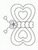 Coloring Pages Valentines Valentine Kids Craft Crafts Butterfly Heart Simple Coloringpagebook Fun Just Printables Printable sketch template